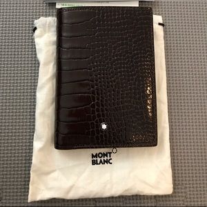 Montblanc Leather Dark Brown Bifold Wallet